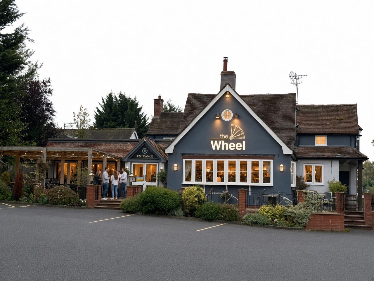 The Wheel at Worfield, a 1790 coaching inn on the Bridgnorth road