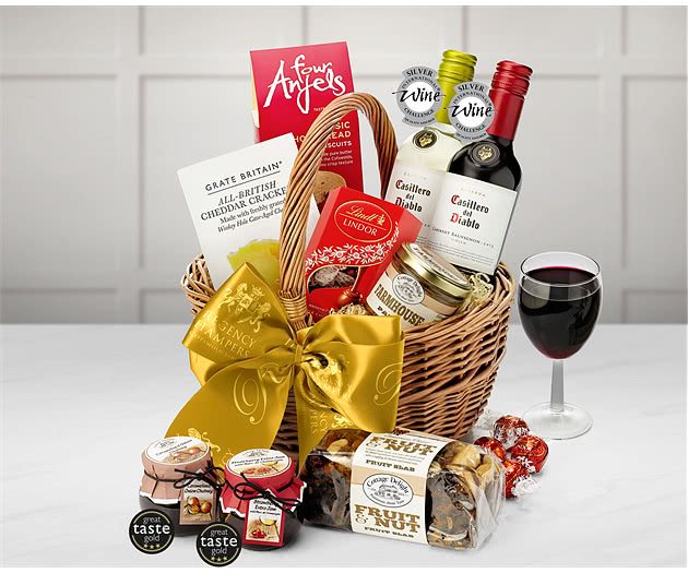 Cirencester Hamper With Red & White Wine from Regency Hampers