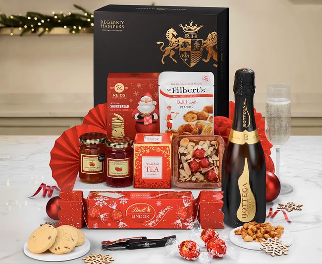 Sleighbell Hamper With Prosecco from Regency Hampers